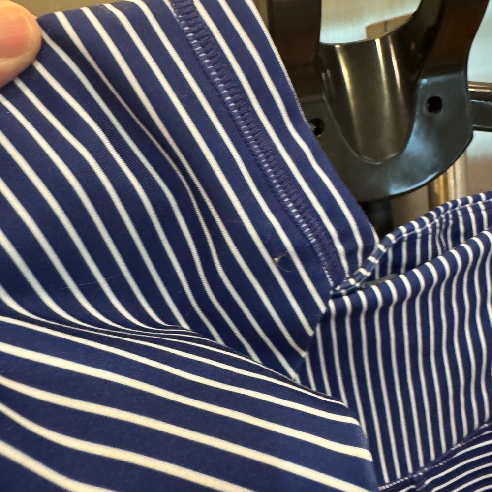 GAP Fit Royal Blue and White Striped Leggings - Picture 4 of 9